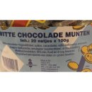 Crest Witte Chocolade Munten 20 x 100g Netze in Runddose...