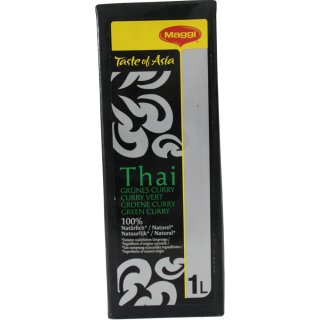 Maggi Taste of Asia Sauce mit Thai grüner Currypaste 1000ml (servierfertig im Tetra Pak)