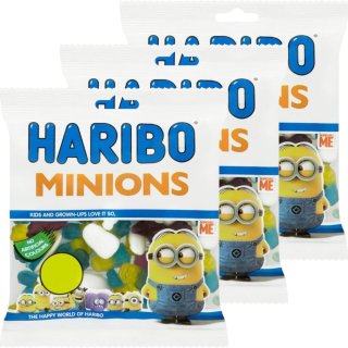 Haribo Minions Fruchtgummi 3 x 180g Beutel