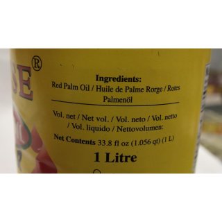 Praise African Palm Oil Regular 1000ml Flasche (Palmenöl)