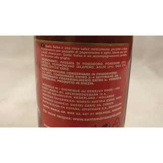 Santa Maria Garlic Salsa Medium 230g Glas (Knoblauch Salsa)