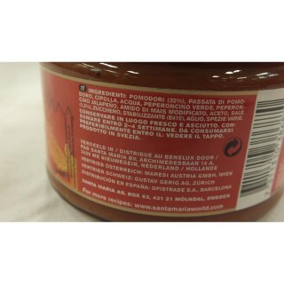 Santa Maria Nacho Chips Salsa Dip Medium 250g Glas