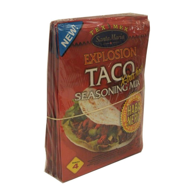 Santa Maria Explosion Taco Seasoning Mix X-tra Hot 30g Packung (Taco-