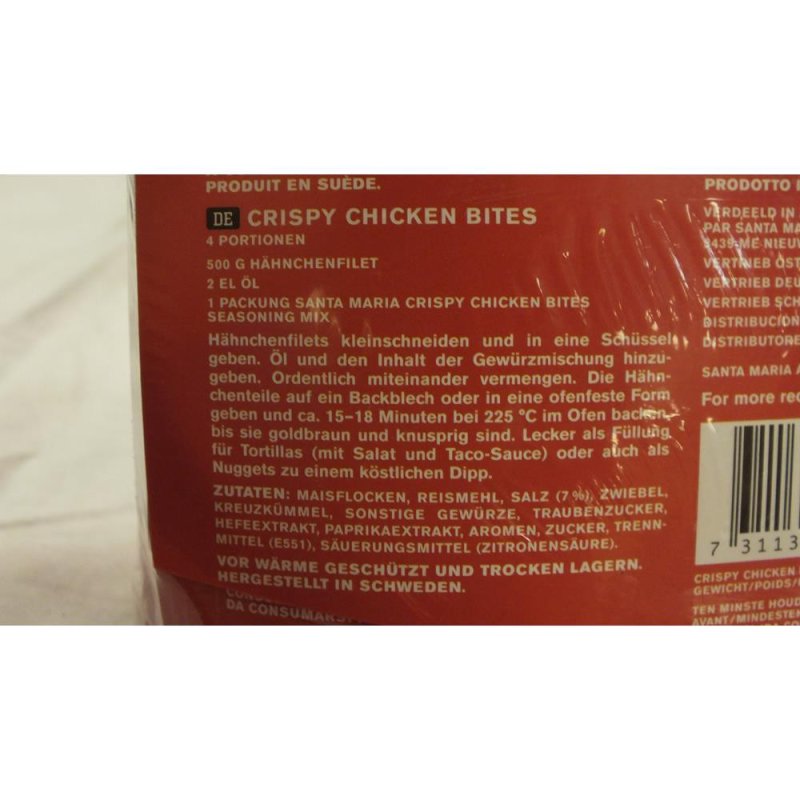 Santa Maria Crispy Chicken Bites Seasoning Mix 85g Packung (Gewürzmis