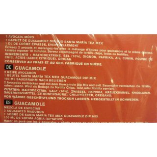 Santa Maria Guacamole Dip Mix 20g Packung (Guacamole-Gewürz-Mischung)