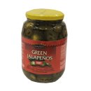Santa Maria Green Jalapenos Hot Sliced 900g Glas (Grüne geschnittene Chillies)