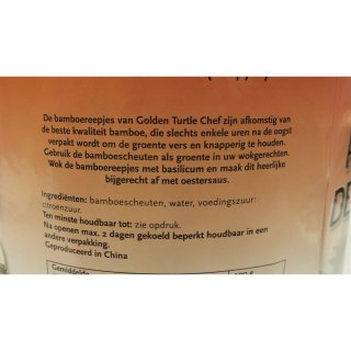 Golden Turtle Brand For Chefs Bamboe Reepjes 2900g Konserve (Bambusstreifen)