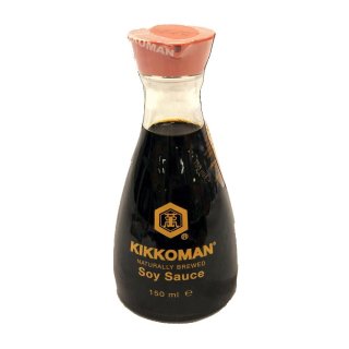 Kikkoman Naturally Brewed Soy Sauce 150ml Flasche (Soja Sauce)