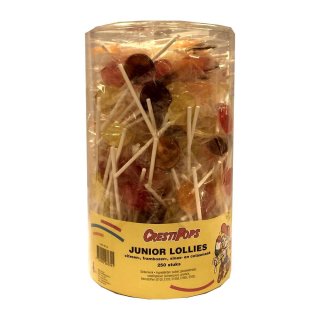 CrestiPops Junior Lollies, Lutscher in verschiedenen Geschmacksrichtungen (250 Stck pro Dose)