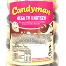 Candyman Mega TV Knots nougatlollies Nougat-Lutscher mit brauner und weißer Schokolade umhüllt 75 Stk. 1650gr Dose