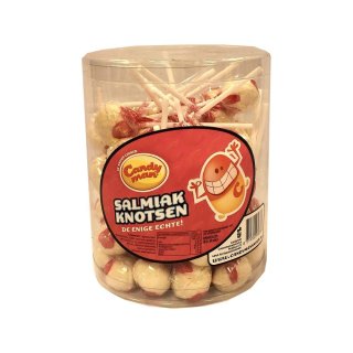 Candyman Salmiak Knotsen 60Stck. (Salmiak-Lutscher)