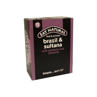 Eat Natural Riegel Brazil & Sultana Mandeln & Cranberries & Erdnüssen 12 x 50g