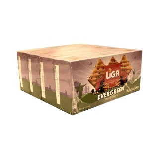 Liga Evergreen Bosvruchten, 4 x 250g Packung (Vollkornsnack mit Waldfrucht)