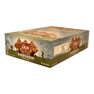 Liga Evergreen Original Krenten, 24 x 38g Packung (Vollkornsnack mit Johannisbeere)
