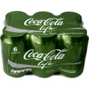 Coca Cola Life 1 Pack á 6 x 0,33l Dose eingeschweißt (6 Dosen Coca Cola Stevia)