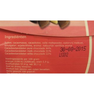 Voor Jou XXX 100g Geschenkpackung (Schokoladen-Herzen)