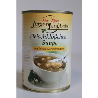 Jürgen Langbein Fleischklößchen-Suppe (400ml Dose)