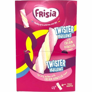 Frisia Schaumzucker Twister Mallows Marshmallows 60 Stück (1,050kg) Karton