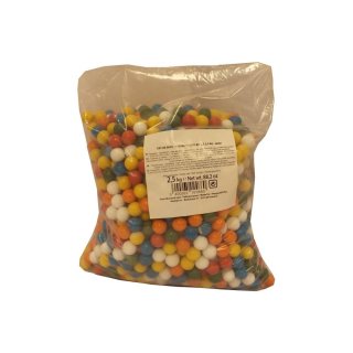Fun Chewing Gum Balls mini 2500g Beutel (Bunte Kaugummi Kugeln)
