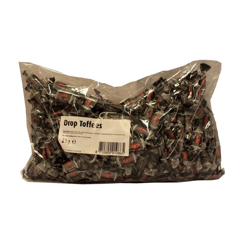Van Melle Drop Toffees 2000g Beutel (LakritzToffee Bonbons)