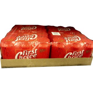 First Choice Cola 4 Packungen 6x0,33l Dosen (gesamt 24 Dosen)
