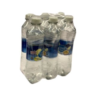 Crystal Clear Citroen passie 6 x 0,5l PET-Flasche (Wasser mit Zitronen & Passionsfruchtgeschmack)