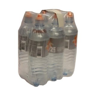 O2 Life Orange Citrus 6 x 0,75l PET-Flasche (Wasser mit Orangen & Zitrusgeschmack)