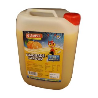 Slimpie Limonade Siroop Sinaasappel 0% Suiker Getränke-Sirup Orange, zuckerfrei (5l Kanister)