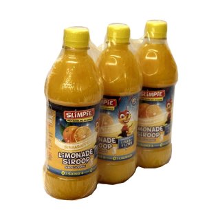 Slimpie Limonade Siroop Sinaasappel 3 x 580ml Flasche (Getränke-Sirup Orange, Zuckerfrei)