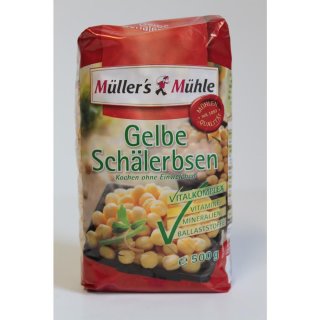 Müllers Mühle gelbe Schälerbsen (500g Packung)