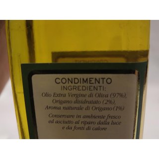 Olitalia Olio Extra Vergine di Oliva con Origano 250ml Flasche (Extra natives Olivenöl mit Oregano)