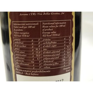 Olitalia Le Cultivar Olio Extra Vergine di Oliva Umbria 750ml Flasche (Extra natives Olivenöl)