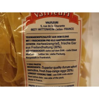 Valfleuri Pates DAlsace Nids 10mm 250g Packung (Nudel Nester)