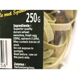 Valfleuri Pates DAlsace Nids aux Épinards 7mm 250g Packung (Spinatnudel Nester)