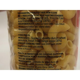Valfleuri Pates DAlsace Coudes Rayés 250g Packung (Bogennudeln)