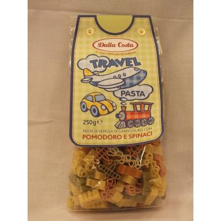 Dalla Costa Travel Pasta Pomodoro e Spinaci 250g Packung (3 Sorten Fahrzeugnudeln)