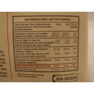 Rummo Lenta Lavorazione Paccheri Rigati No.150 500g Packung (große Rundnudeln)
