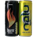 Coca Cola Nalu & Burn Energy Drink 2 x 0,25l Dose IMPORT (Fruity Energizer & Burn)