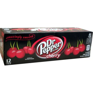 Dr. Pepper Cola Cherry 12 x 0,355l Dose (US Import)
