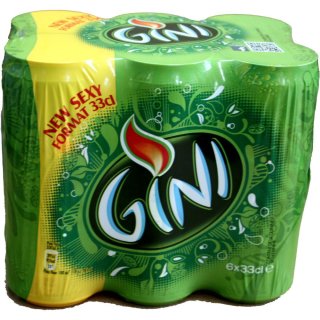 Gini Limonade Zitrone 1 Pack á 6 x 0,33l Dose IMPORT (6 Dosen eingeschweißt)