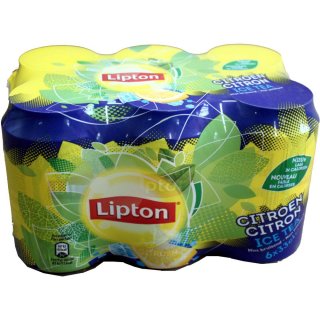 Lipton Ice Tea Citroen 1 Pack á 6 x 0,33l Dose IMPORT (6 Dosen Eistee Zitrone eingeschweißt)