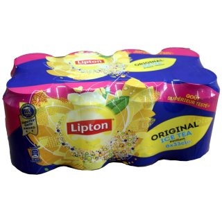Lipton Ice Tea Original 1 Pack á 8 x 0,33l Dose IMPORT (8 Dosen Eistee eingeschweißt)