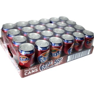Fanta Fruit Twist 24 x 0,33l Dose IMPORT (Orange, Passionsfrucht & Pfirsich)