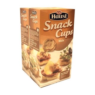 Haust Snack Cups Mais 2 x 100g Packung (Cracker zum Servieren)