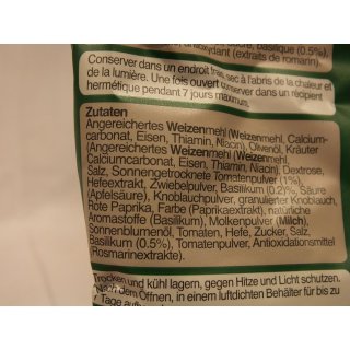 Pane Italia Bruschetta Tomato & Basil 125g Beutel (Tomate & Basilikum)