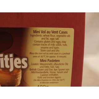 Jos Poell mini Pasteibakjes Ø30mm, 96 Stck. Karton (für Pasteten)