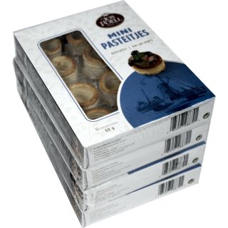 Jos Poell Pasteibakjes Ø65mm, 48 Stck. Karton (für Pasteten)