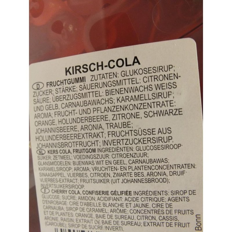 Haribo Kers-Cola 150 Stck. Runddose IMPORT (Fruchtgummi Kirsch-Cola F