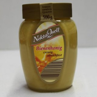 Breitsamer Nektarquell Bienenhonig cremig streichfest (500g Glas)