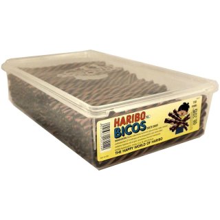 Haribo Bicos Zoete Drop  150 Stck. Box IMPORT (Lakitze-Stangen)